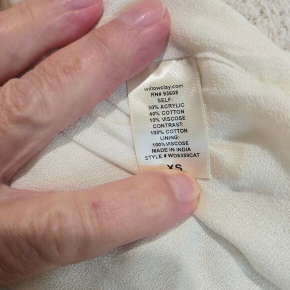 Willow & Clay Aztec Embroidered Flowy Sundress Halter Neck Sz XS Boho Chic - Picture 11 of 11